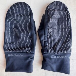 SUGOI Black and Gray women’s running Mittens